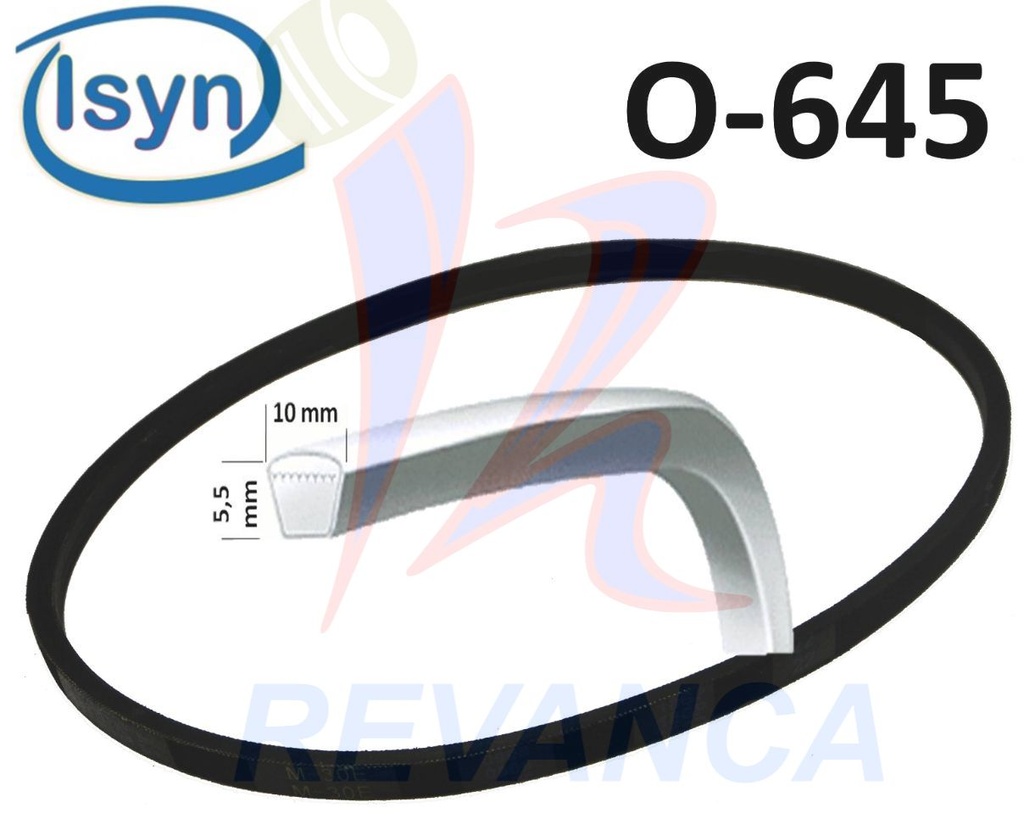 CORREA DE LAVADORA  O-645 ISYN