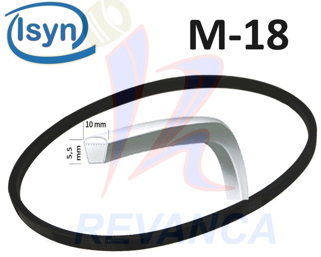 CORREA DE LAVADORA  M-18 ISYN