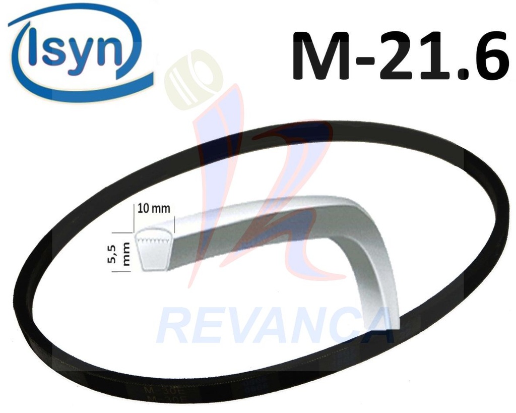 CORREA DE LAVADORA  M-21.6 ISYN