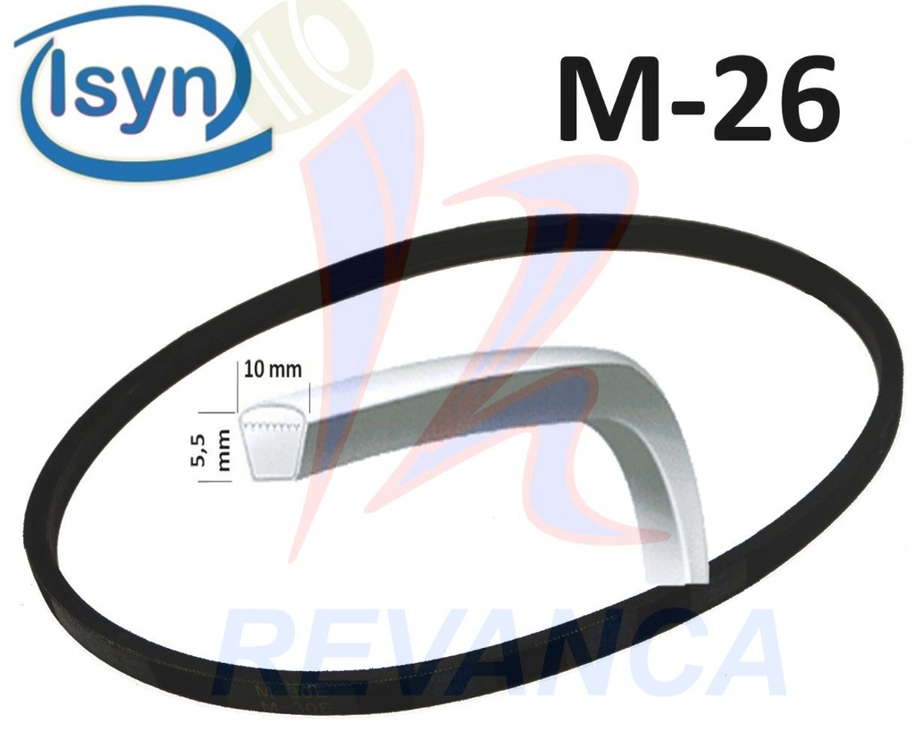 CORREA DE LAVADORA  M-26 ISYN