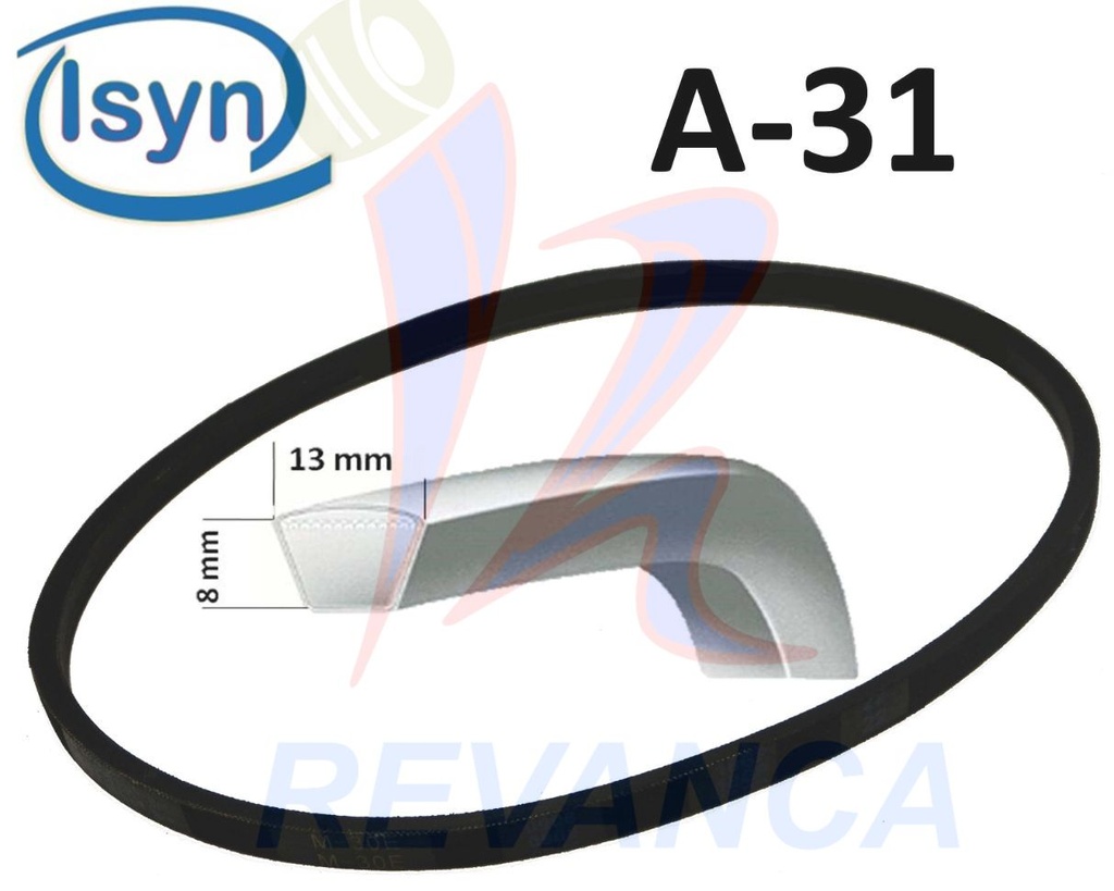 CORREA DE LAVADORA  A-31 ISYN