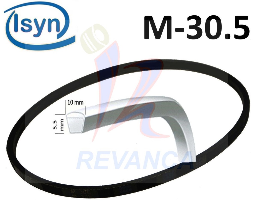 CORREA DE LAVADORA  M-30.5 ISYN