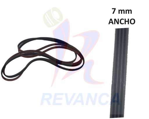 [02040019] CORREA SEC. WHIRLPOOL 3394652/8066064/4HP2368  (1.00 MTS) ALTA CALIDAD