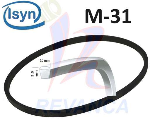 [01070043] CORREA DE LAVADORA  M-31 / P006 ISYN