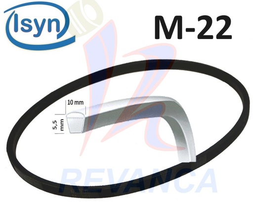 [02050163] CORREA DE LAVADORA  M-22 ISYN