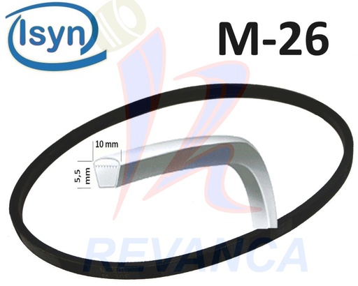 [02050172] CORREA DE LAVADORA  M-26 ISYN