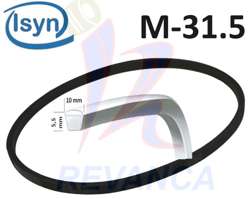 [02050102] CORREA DE LAVADORA  M-31.5 ISYN