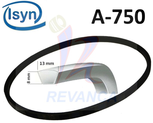 [02050268] CORREA DE LAVADORA  A-750 ISYN
