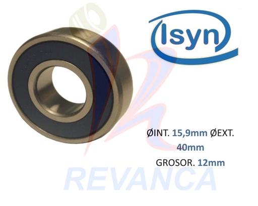[02030077] BALINERA 6203 X 5/8 2RS ISYN
