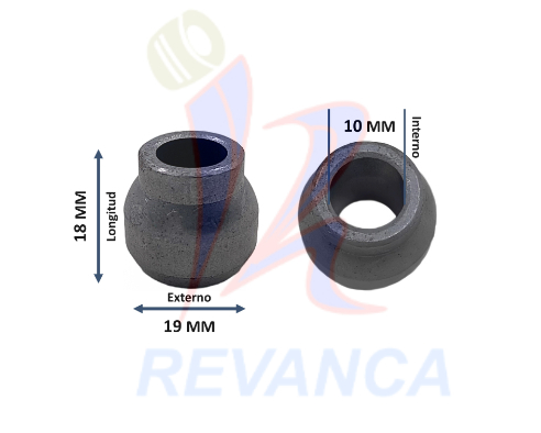 [08040082] BUJE MOTOR SECADO / UNIVERSAL 10 MM EN  HIERRO