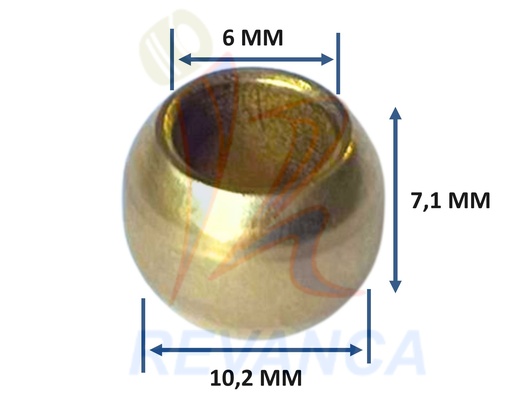 [08020029] BUJE PATICO JUNIOR 6 X 10 MM EN BRONCE