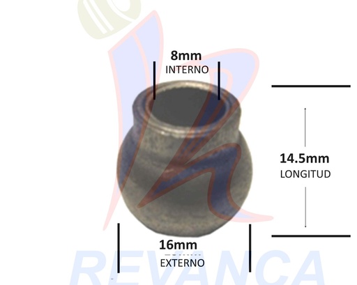 [08010012] BUJE VENT SAMURAI C/CUELLO (CEBOLLITA) EN HIERRO