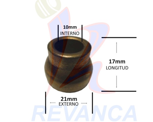[08040056] BUJE MOTOR SECADO / UNIVERSAL 10 MM EN  BRONCE