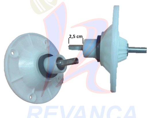 [02040118] CHUMACERA PLANA GRANDE 13CM E/CUADRADO CORTO C/POLEA