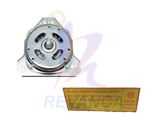 [02050295] MOTOR LAV. HAIER HWM70-0713S 150W 00330504510/V98496 ORIGINAL