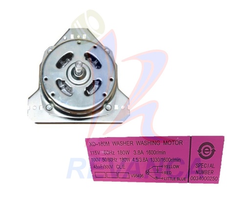 [02050174] MOTOR LAV. HAIER HWM15O-0623S 180W 0034000250 (10MM)