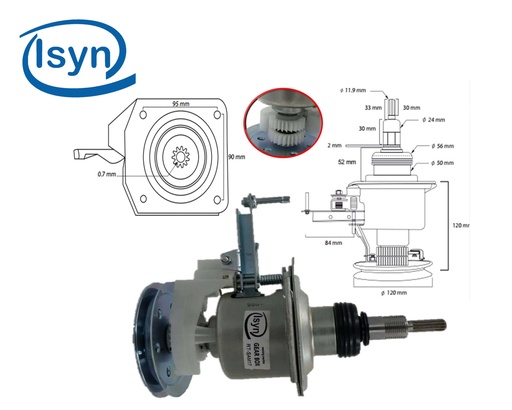 [02050024] TRANSMISION METALICA SAMSUNG DOBLE PIÑON GBW-10431C - SAM17