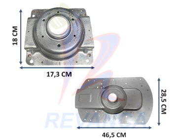 [02030113] JUEGO DE BASE METALICA AMAZONAS SUPERIOR E INFERIOR