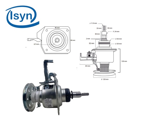 [02050375] TRANSMISION METALICA SAMSUNG 11D GBW-10432C