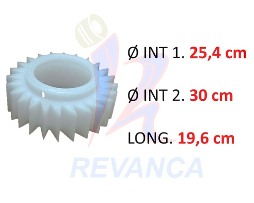 [02050055] PIÑON TRANS. METALICA LAV. SAMSUNG DOBLE PIÑON