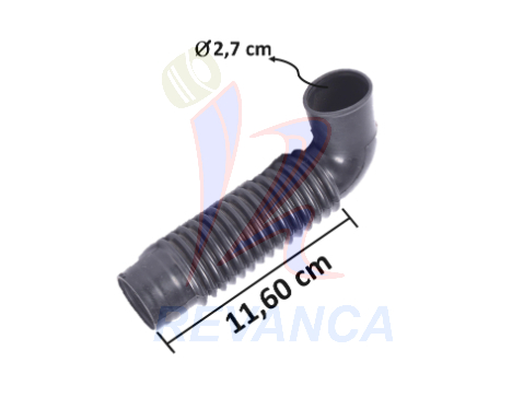 [02050446] MANGUERA TINA-BOMBA ELECTROLUX INTER. CORTA HW-50978C