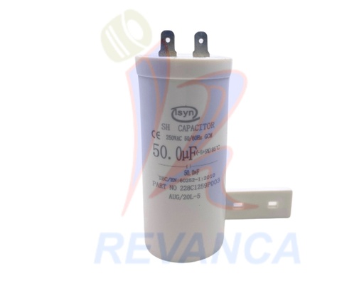 [02030053] CAPACITOR MB C/BASE 50UF/250VAC