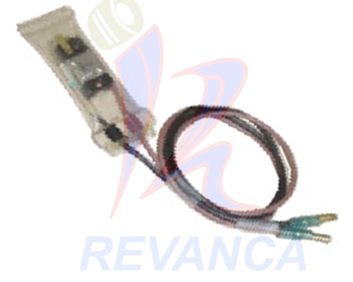 [04030114] BIMETAL DE NEVERA ASIATICO C/FUSIBLE 13º/76º 2 CABLES  NEGRO-MARRON KSD-3001