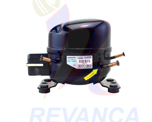 [04030246] COMPRESOR NEVERA 1/5 HP 110-115V 60HZ R134A
