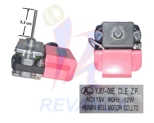 [04030280] MOTOR VENTILADOR 115V/12W ROSADO NEV HCB