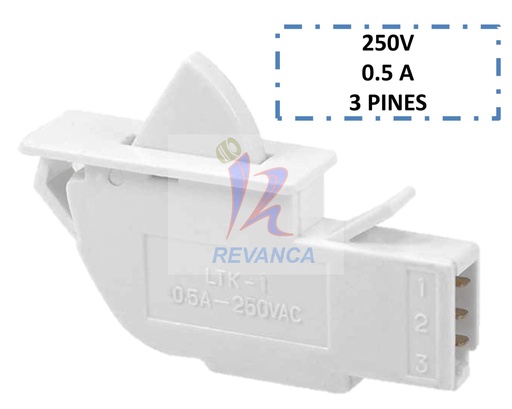 [04030007] SWITCH LUZ DE NEVERA SAMSUNG Y LGQSW18810 CUADRADO