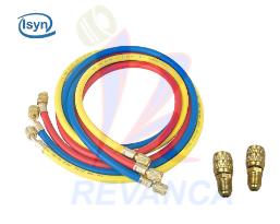 [04010323] MANGUERA MANOMETRO CORTA R410 C/ADAPTADOR R22