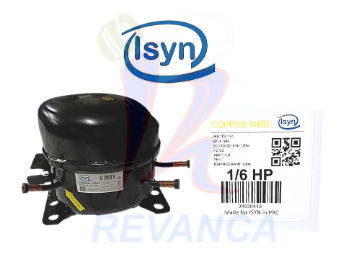 [04030416] COMPRESOR DE NEVERA 1/6HP ISYN R600A