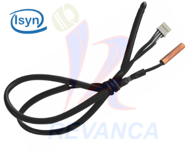 [04010148] SENSOR DOBLE PARA AIRE SPLIT DE 15K PARA 24000/36000 BTU (DORADO)