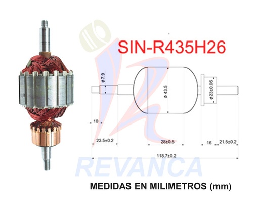 [03010022] INDUCIDO LIC-OSTER R435H26