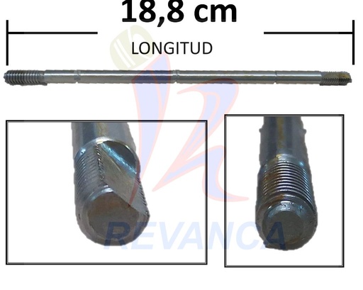 [23030010] EJE VENTILADOR SAMURAI 18,8 CM DE RANURA