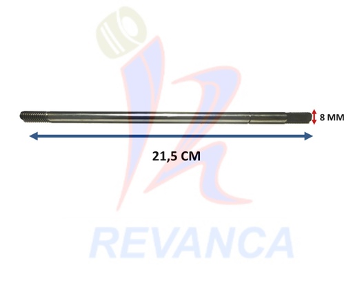 [23030036] EJE ALTEZZA LARGO (21.5 CM) 1 RANURA