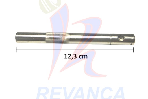 [23010036] EJE VENT. PATON ORIG. - 12 MM -CORTO (12.3 CM)