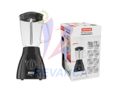 [13000010] LICUADORA SAMURAI OPTIMIX ULTRA VASO VIDRIO NEGRA