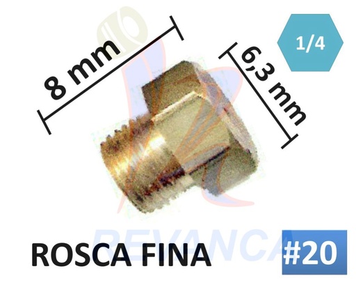 [09000324] FISTO No. 20 - ROSCA FINA CONICA (PAR)