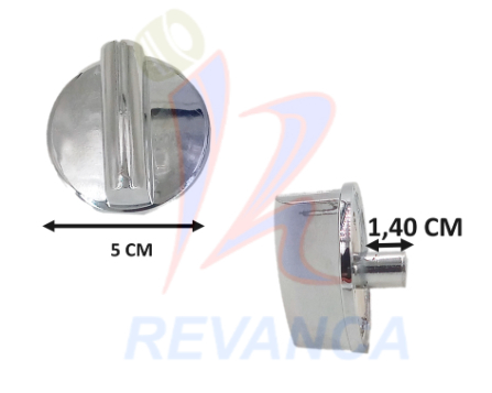 [09000395] PERILLA CROMADA VASTAGO MEDIO ENT.CHICA