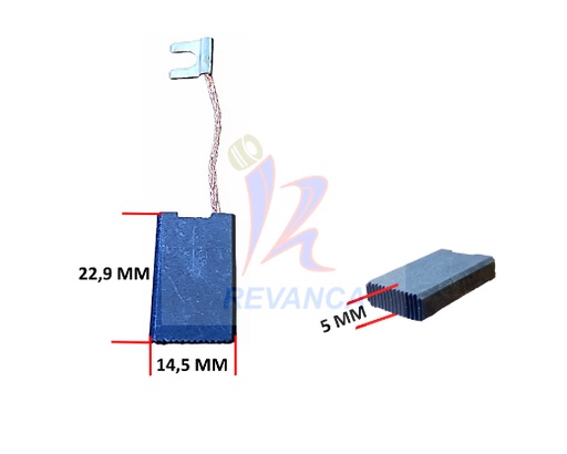 [25010019] ESCOBILLA PULIDORA BOSCH 1362/1357 C/DESCONEX, TERM ENCHUFE