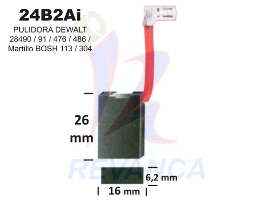 [25020051] ESCOBILLA PULIDORA DW 28490/91/476/486 TRONZ 28700 C/AUTODESCONEX.