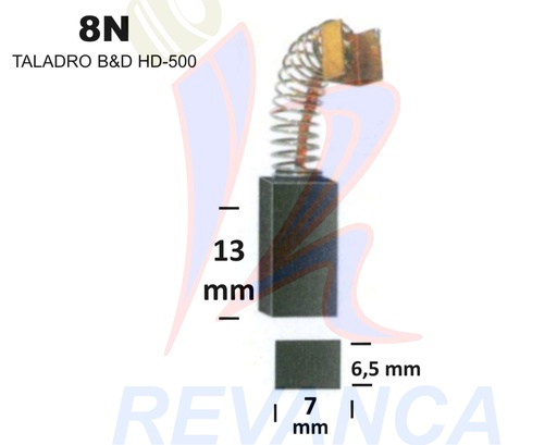 [25010044] ESCOBILLA TALADRO B&D HD500