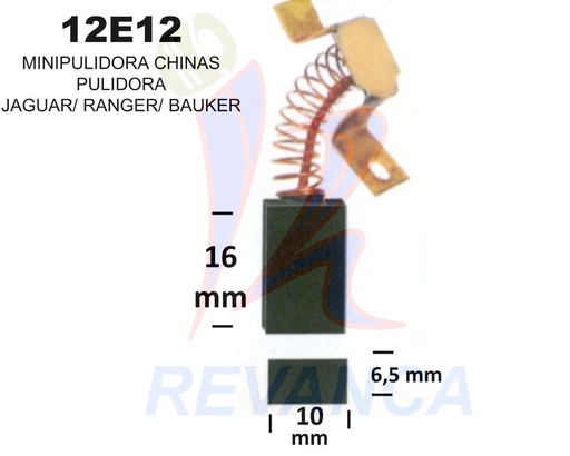 [25010021] ESCOBILLA MINIPULIDORA 1 RANURA B&D G720 /EINHELL RTAG 115