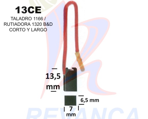 [25010011] ESCOBILLA TALADRO DEWALT 508, 411, 421, 1166