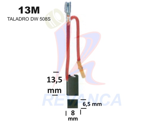 [25010025] ESCOBILLA TALADRO DEWALT DW508S