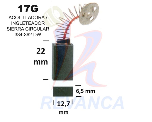 [25010008] ESCOBILLA SIERRA DW 384/ACOLILADORA DEWALT 705