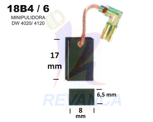 [25020008] ESCOBILLA MINIPULIDORA DW 4020/4120 SIN DESCONEXION