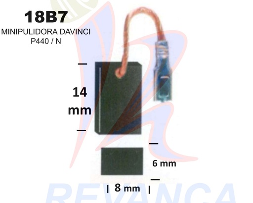 [25020022] ESCOBILLA MINIPULIDORA DAVINCI PP440