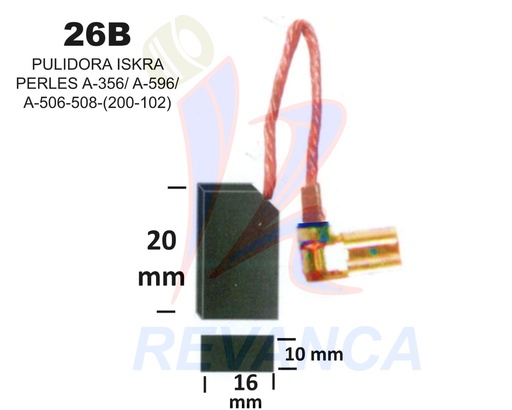 [25020025] ESCOBILLA ISKRA PERLES NV TRMNAL ENCHUFE 26B